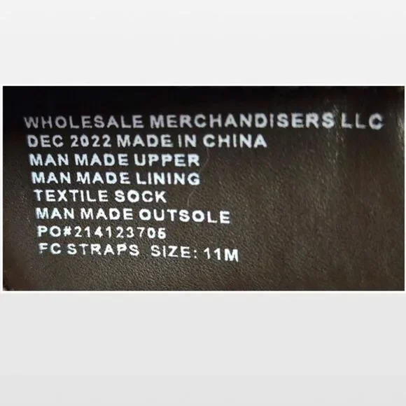 NewโFalls Creek Shoes Womens Sandals Dark Brown Straps Buckles Slip On Size 11 - Picture 13 of 15